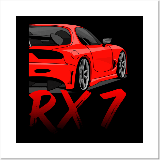 RX7 JDM Engine Wall Art by gaplexio